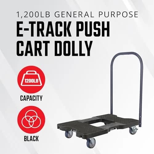 Snap-Loc Material Handling Truck 1200 lb Capacity | Heavy Duty E-Track Push Cart with Made in USA (70-120 chars) thumbnail 2