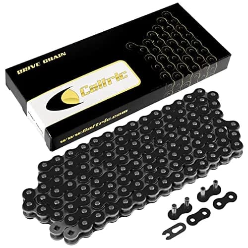 Caltric Black Drive Chain for Kawasaki Ninja 650 650R Ex650 | Alloy Steel, 520 Pitch, 120 Links thumbnail 1