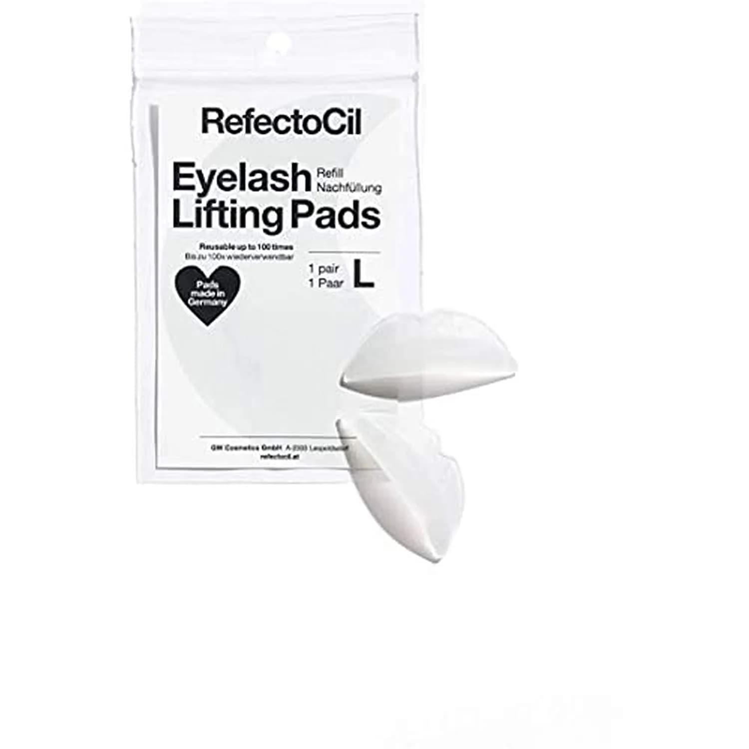 RefectoCil Eyelash Lifting Refill Pads, Large, 20 g | Reusable Silicone Pads for Lash Perming & Tinting — White