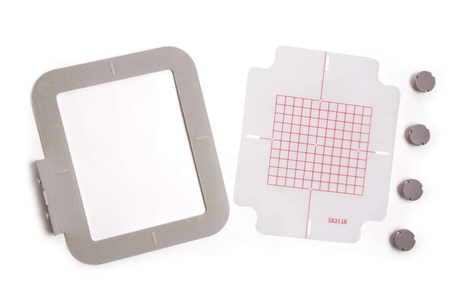 Embroidex Metal Hoop for Brother & Babylock 4"x4" | Embroidery Ready, Stabilizer-Free (70-120 chars)