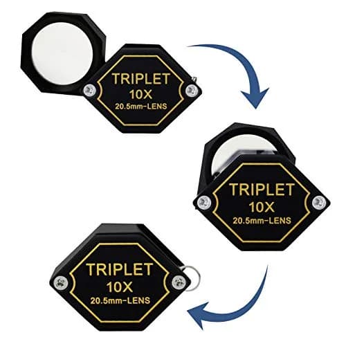 DANOPLUS 10x Magnifier Jewelry Loupe 20.5mm | Achromatic Triplet Lens for Jeweler, Stamp, Coin, Hobbyist thumbnail 7