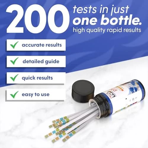 Med Lab Diagnostics Universal pH Test Strips 200 Count | Accurate pH 0-14 for Water, Urine, Saliva thumbnail 4