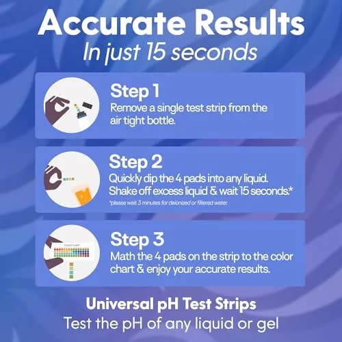 Med Lab Diagnostics Universal pH Test Strips 200 Count | Accurate pH 0-14 for Water, Urine, Saliva thumbnail 2