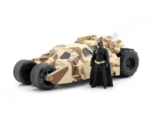 Jada Toys 1:24 2008 Dark Knight Camouflage Batmobile Die-cast Car with 2.75" Batman Figure | ASTM-Tested thumbnail 1