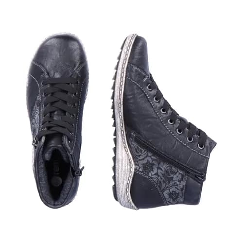 Remonte Women's R1497Ankle Boot, Black Schwarz Graphit Asphalt 45 | Flat Heel, Lace-Up, Water-Resistant thumbnail 5