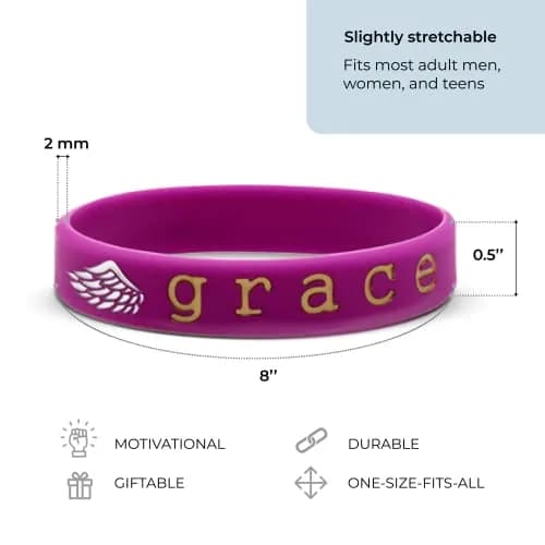 Inkstone Christian Inspirational Bible Silicone Rubber Wristbands 12 Pack | Motivational Faith Bracelets for Men & Women thumbnail 4