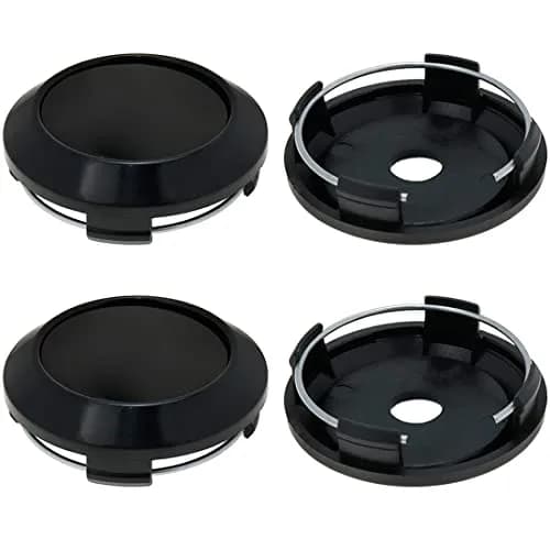 AUTUT Black 67mm Wheel Center Caps 4-Pack | Enhance Vehicle Elegance thumbnail 1