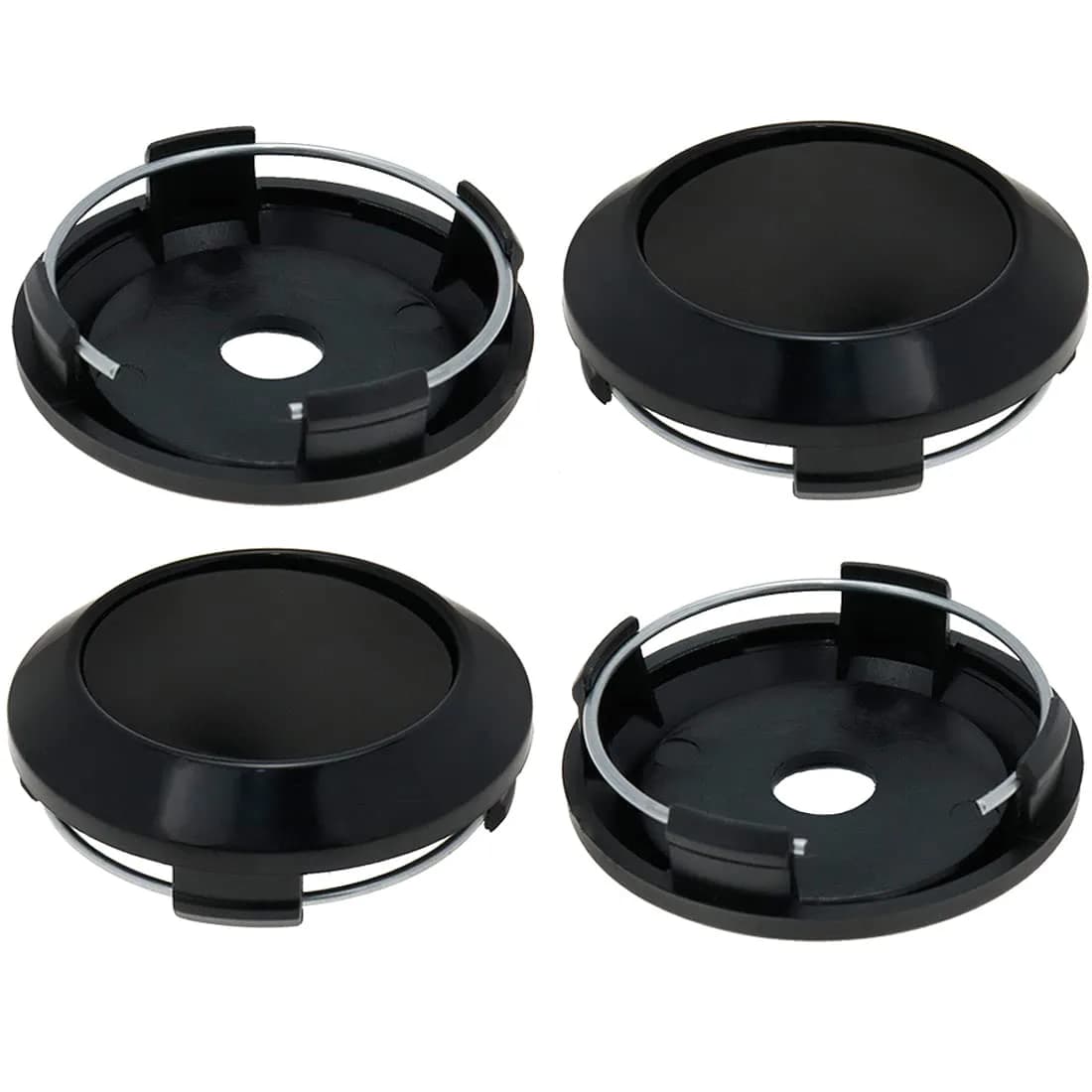 AUTUT Black 67mm Wheel Center Caps 4-Pack | Enhance Vehicle Elegance — Black / Outer 64MM,Inner 61MM