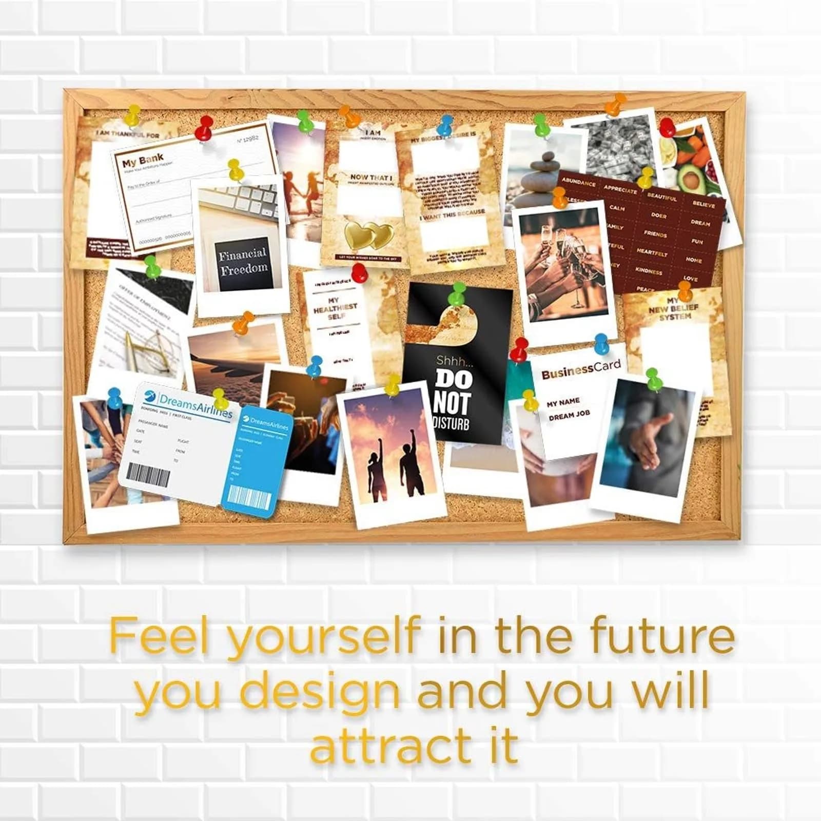 MAGNIFICENT 101 Vision Board Kit - 4 x 6 in (10.16 x 15.24 cm) - Scrapbook Supplies & Journaling Cards - view 5