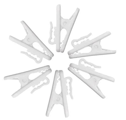 Mini Skater 6Pcs White Earphone Wire Clips | 1 Inch Length, 1.5mm Wire Diameter thumbnail 1