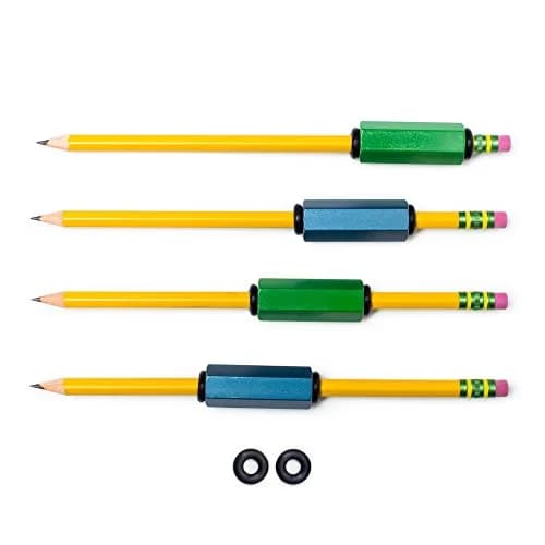 SenseAid Weighted Pencil Grips for Kids Handwriting, Adults, Special Needs | Pack of 4 (43g each) thumbnail 3