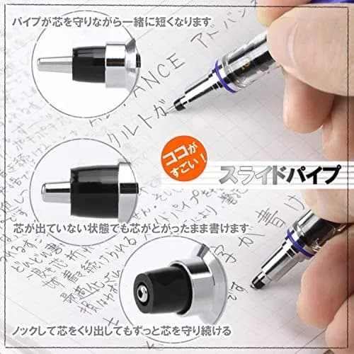 Uni Kuru Toga Advance Mechanical Pencil 0.7mm Navy | Rotating Lead Technology thumbnail 5