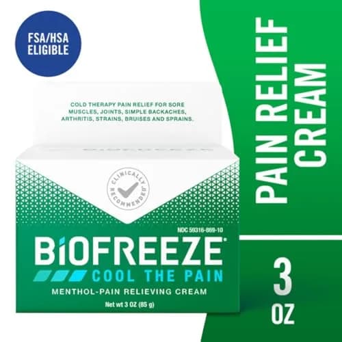 Biofreeze Pain Relief Cream 25ml (0.811 Fl Oz) | Cooling Menthol for Muscle & Joint Pain thumbnail 2