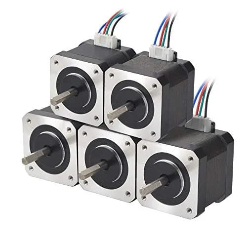 STEPPERONLINE Nema 17 Stepper Motor 12V 45Ncm | 1.5A, 4-Lead, 39mm Body, 1m Cable thumbnail 1