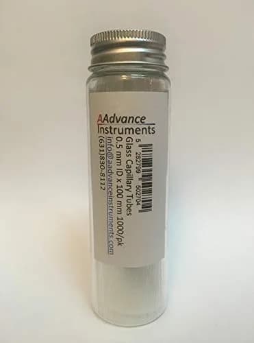 AAdvance Instruments Glass Capillary Tubes 0.5mm ID x 100mm | Precise Micro Pipettes for Lab Use thumbnail 2