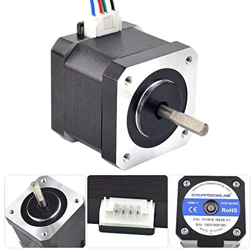 STEPPERONLINE 3PCS Nema 17 Stepper Motor 12V 45Ncm | High Torque, Low Noise, 1.8° Step Angle (42x42x39mm) thumbnail 2