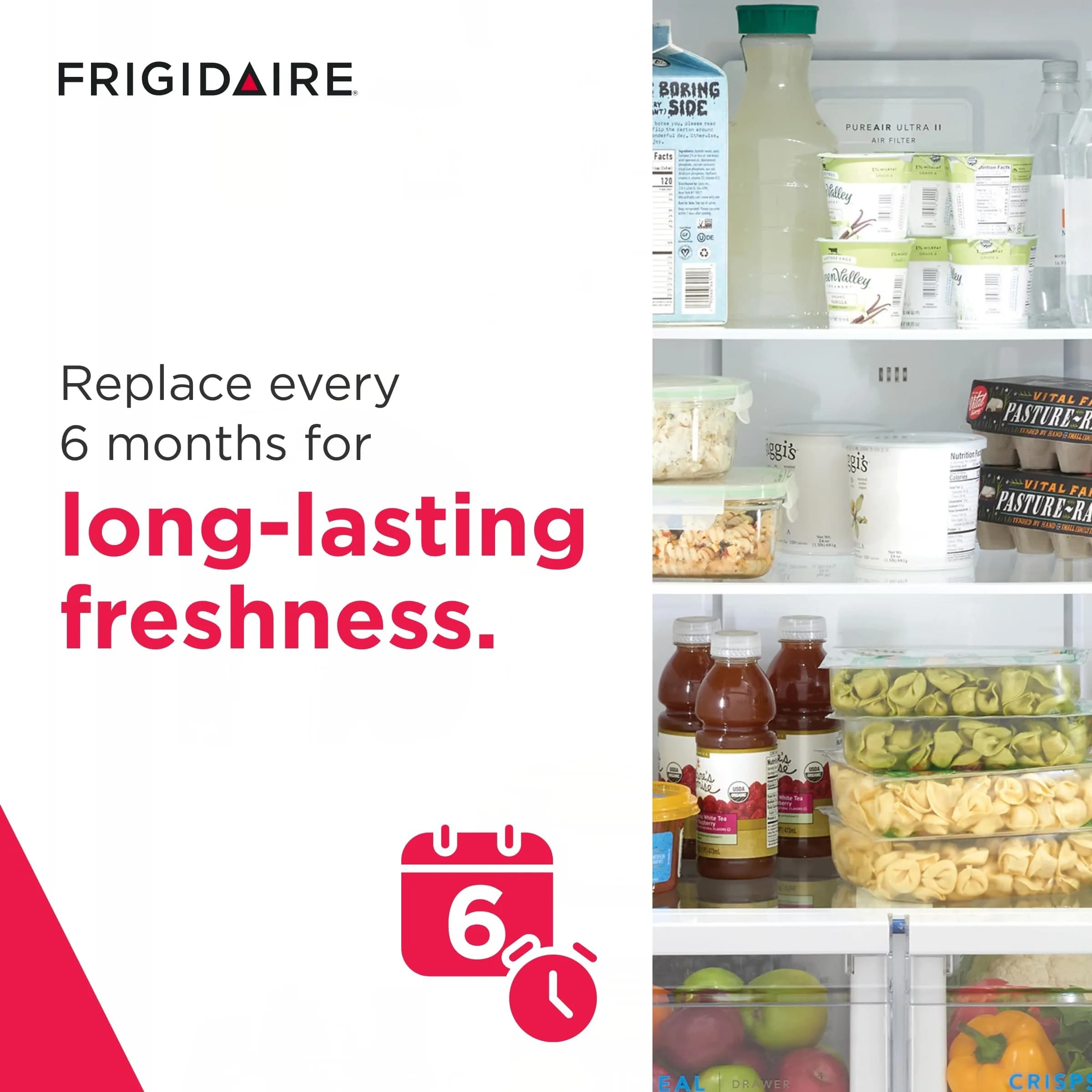 Frigidaire Pure Air Ultra II Refrigerator Air Filter - Single Pack | Odor Absorbing Carbon Technology - view 4