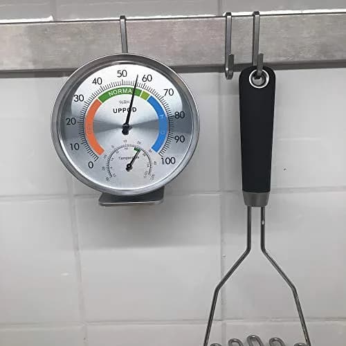 LittleGood Analog Hygrometer Thermometer 13cm (5") | Accurate Humidity & Temperature Monitor for Indoor/Outdoor Use thumbnail 5