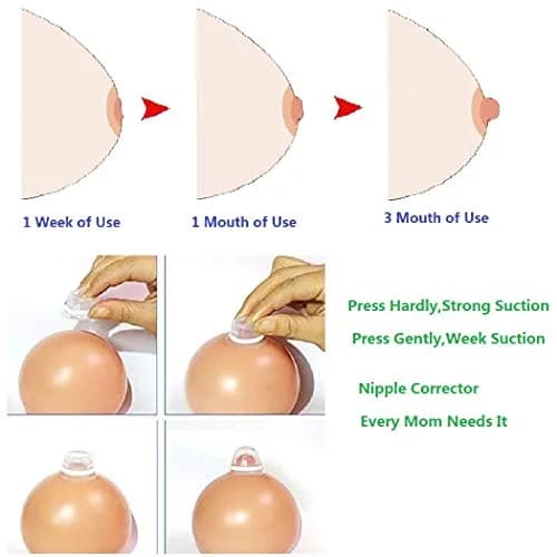 Finever Nipple Corrector for Flat Inverted Nipples | 1 Pair (Clear) thumbnail 3