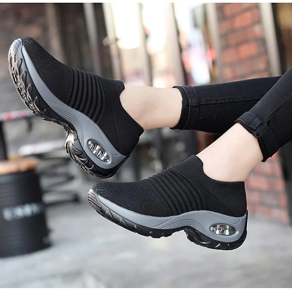 Slow Man Women's Walking Shoes Sock Sneakers Mesh Slip On Air Cushion 10 | Breathable, Lightweight & Comfortable thumbnail 5