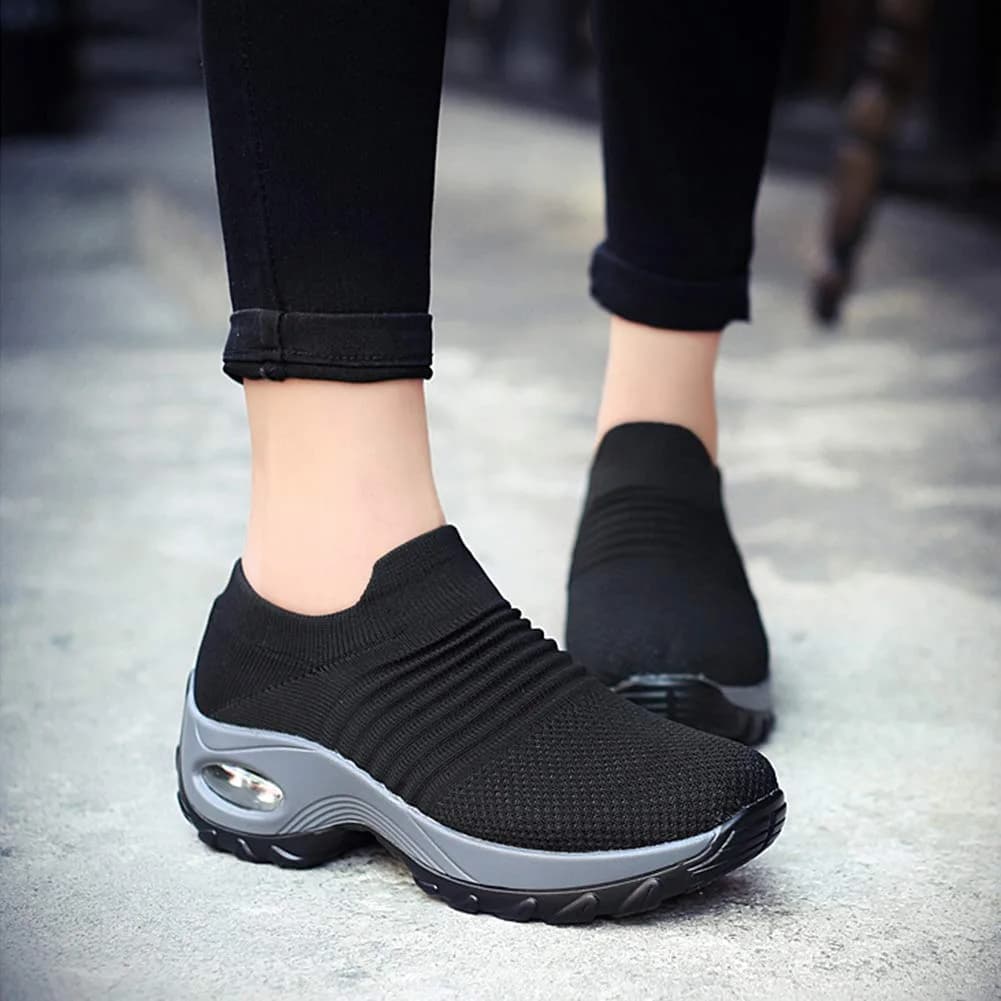 Slow Man Women's Walking Shoes Sock Sneakers Mesh Slip On Air Cushion 10 | Breathable, Lightweight & Comfortable thumbnail 6