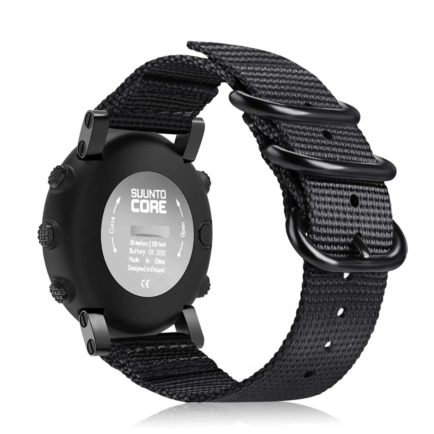 FINTIE Nylon Sport Band Compatible with Suunto Core 24mm (0.94in) | Breathable & Adjustable Replacement Strap - main product image