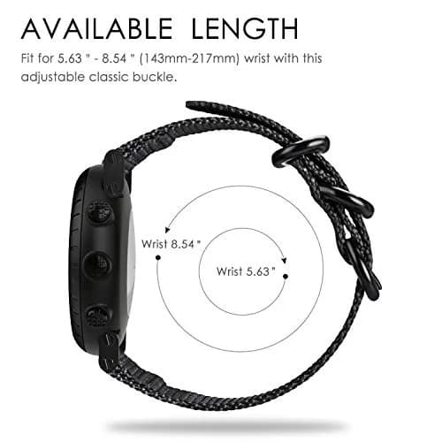 FINTIE Nylon Sport Band Compatible with Suunto Core 24mm (0.94in) | Breathable & Adjustable Replacement Strap thumbnail 6