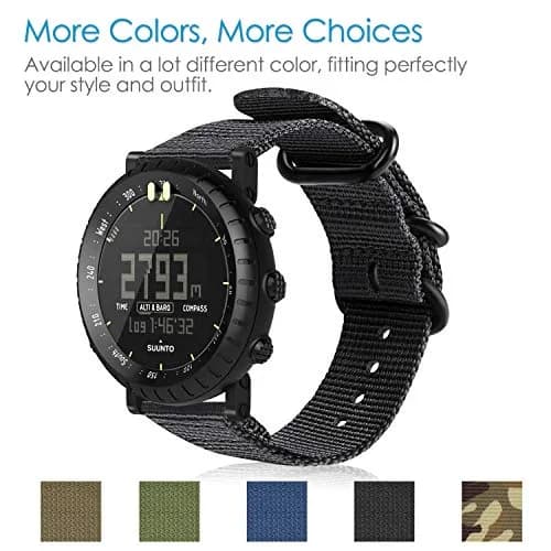 FINTIE Nylon Sport Band Compatible with Suunto Core 24mm (0.94in) | Breathable & Adjustable Replacement Strap thumbnail 7