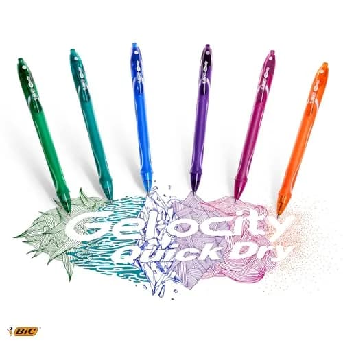 BIC Gel-ocity Quick Dry Gel Ink Pen 0.7mm | Assorted Colours for Smooth Writing thumbnail 5
