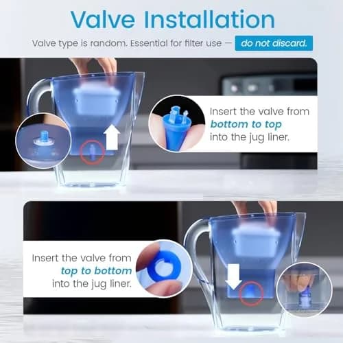 AQUA CREST Water Filter Replacement for Brita Mavea Maxtra 6 Pack | NSF Certified Lead-Free Filtration thumbnail 2