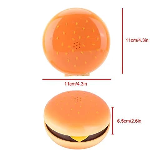 Zerone Hamburger Phone | Novelty Retro Landline with Voice Dial & Flash Function (11x11x6.5cm, 288g) thumbnail 6