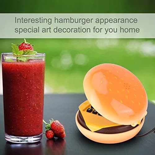 Zerone Hamburger Phone | Novelty Retro Landline with Voice Dial & Flash Function (11x11x6.5cm, 288g) thumbnail 2