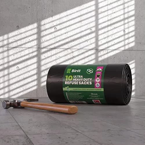 BIN IT Ultra Heavy Duty 120 Litre XL Refuse Sacks | 80kg Lift Tested, 60 μm Thickness thumbnail 4