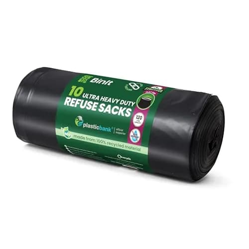 BIN IT Ultra Heavy Duty 120 Litre XL Refuse Sacks | 80kg Lift Tested, 60 μm Thickness thumbnail 1