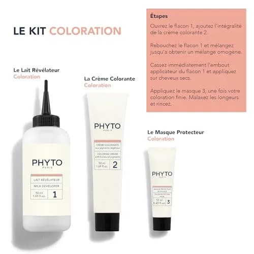PHYTO Phytocolor Permanent Hair Color 7.3 Golden Blonde | Botanical Pigments, 100% Grey Coverage, Ammonia-Free, 0.42 oz thumbnail 4