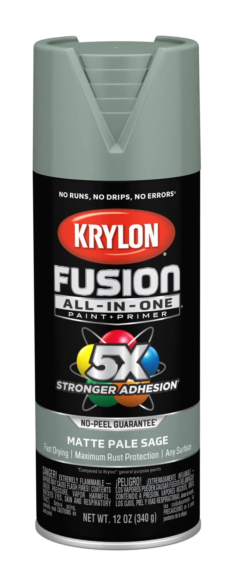Krylon Fusion All-In-One Matte Pale Sage Spray Paint 340g (12 oz) | Bonds to Difficult Surfaces - main product image