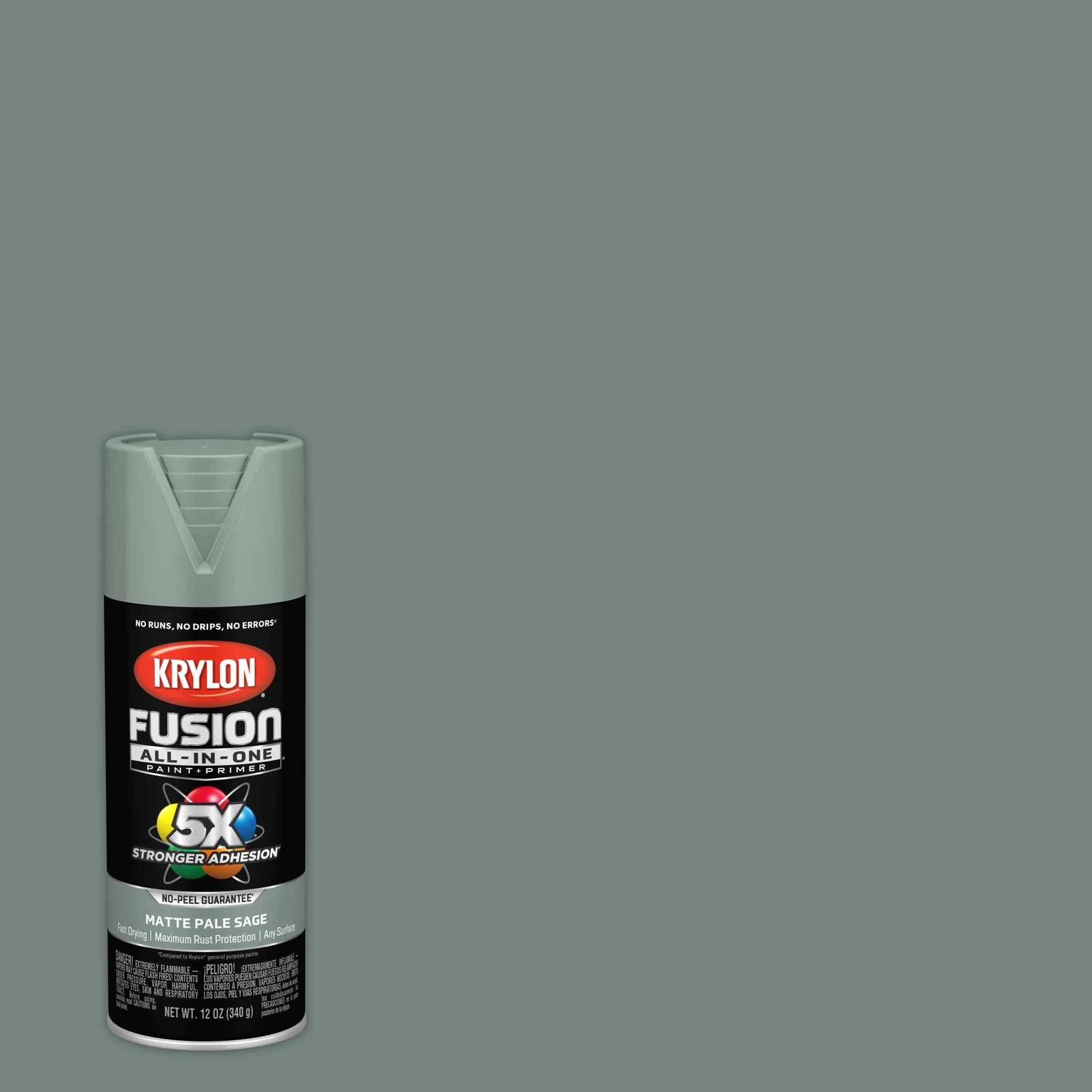 Krylon Fusion All-In-One Matte Pale Sage Spray Paint 340g (12 oz) | Bonds to Difficult Surfaces - view 2