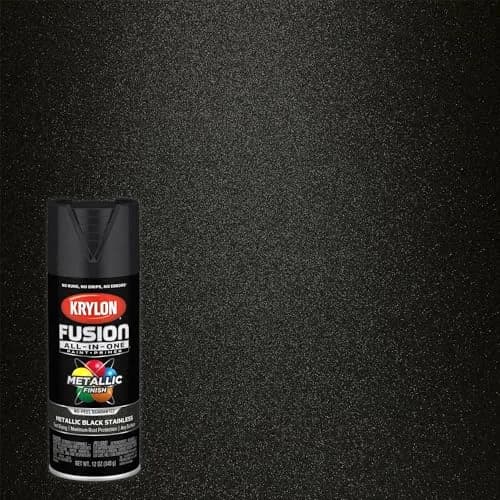 Krylon Fusion All-In-One Metallic Black Stainless Steel Spray Paint 340g (12 oz) | Bonds to Difficult Surfaces thumbnail 2