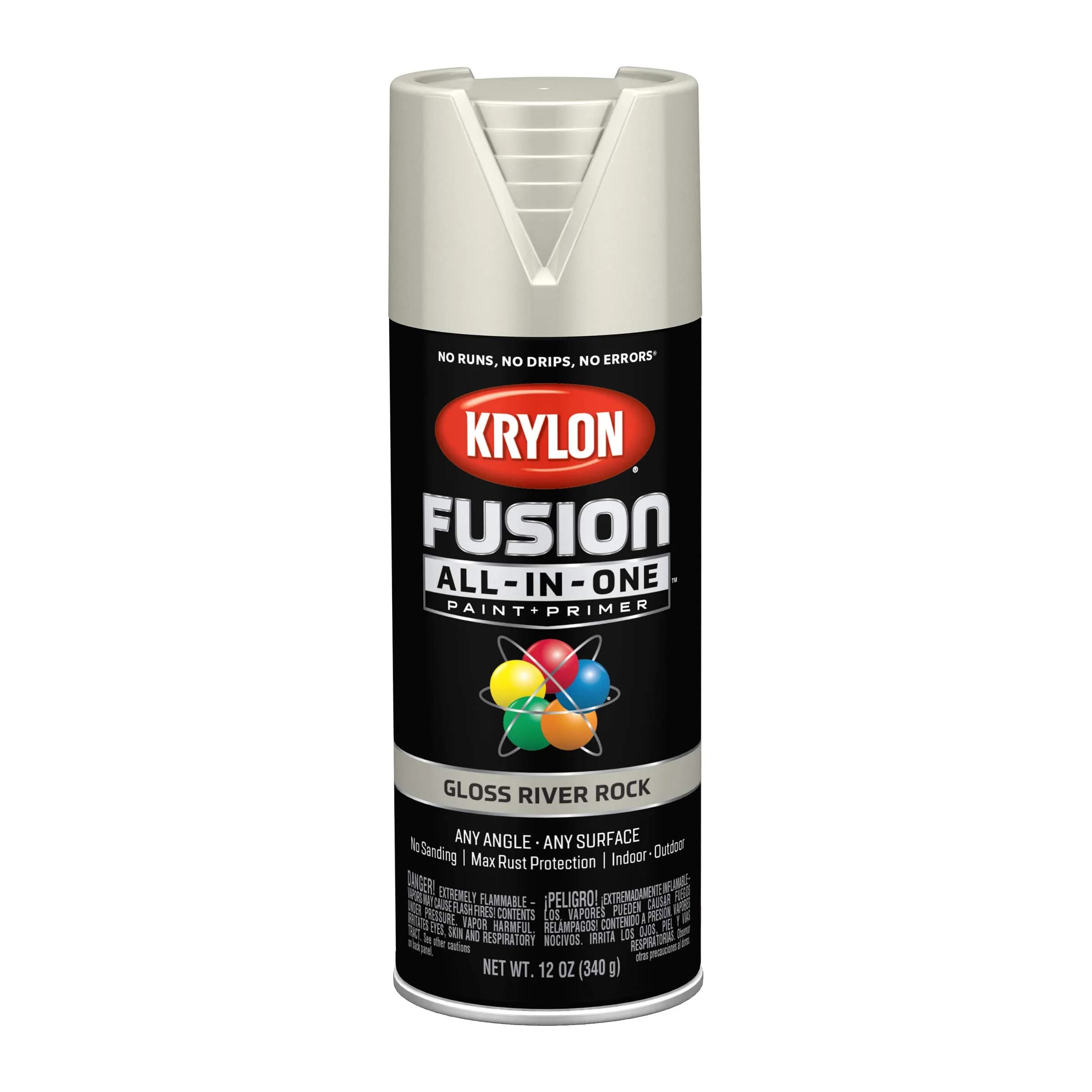Krylon Fusion All-In-One Gloss Grey Spray Paint & Primer - Bonds to Difficult Surfaces - main product image