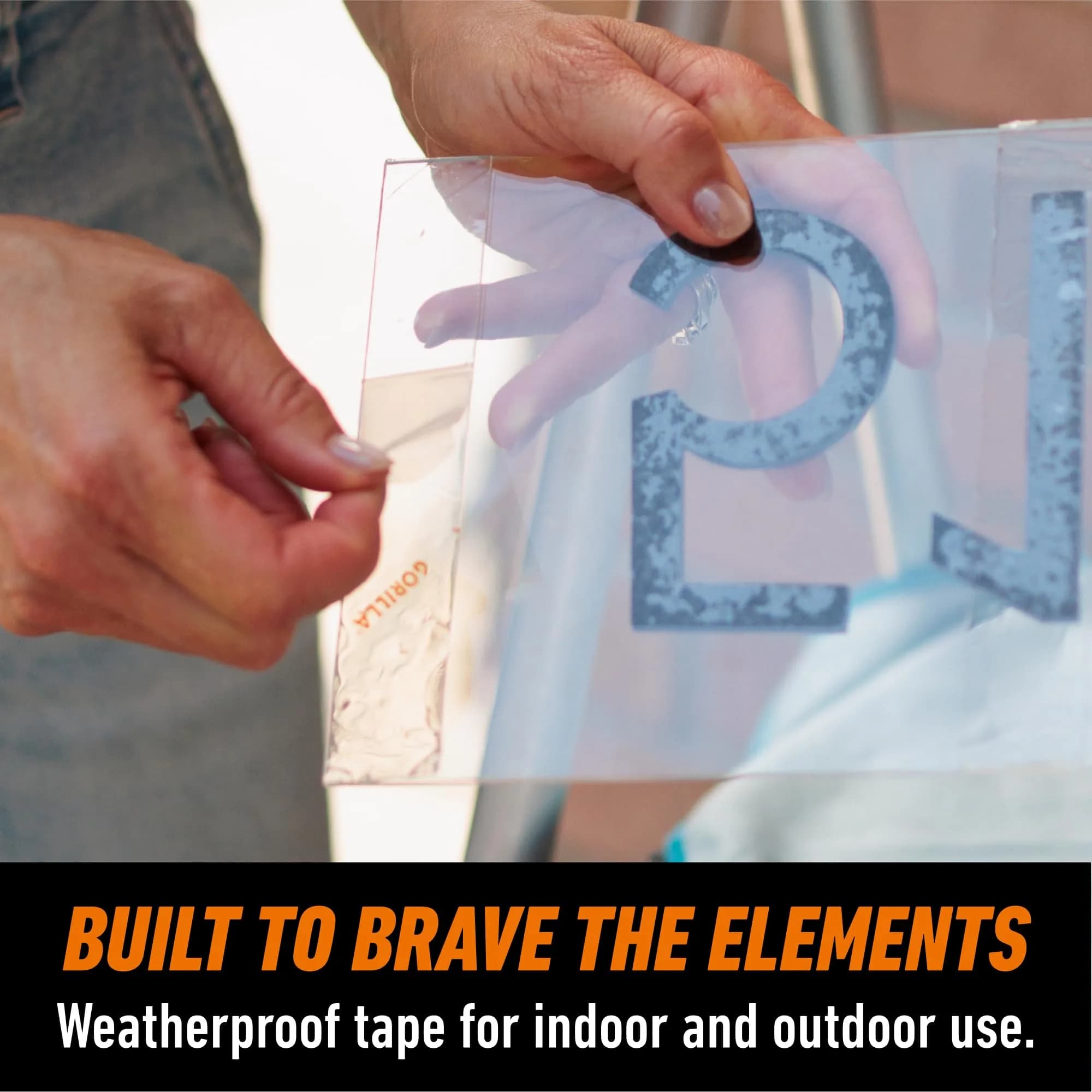 Gorilla Invisible Hold Mounting Tape Clear Double Sided Adhesive - 150 Inches Long | Permanent Indoor Outdoor Hanging - view 5