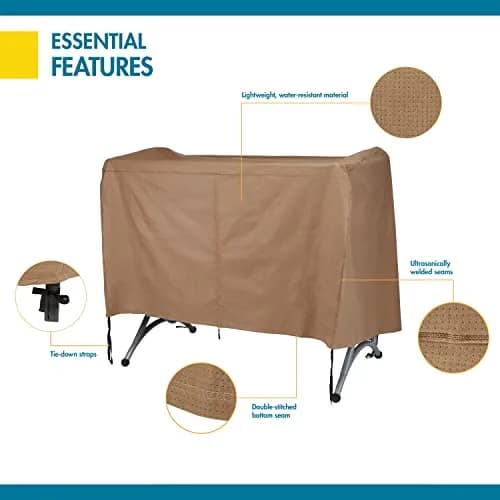 Duck Covers Essential Water-Resistant 90 Inch Canopy Swing Cover | Outdoor Swing Cover with Ultrasonic Welded Seams thumbnail 4