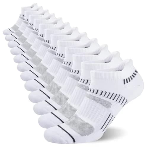 COOPLUS Mens Ankle Socks Athletic Cushioned Breathable Low Cut Tab With Arch Support - 6 Pairs thumbnail 1