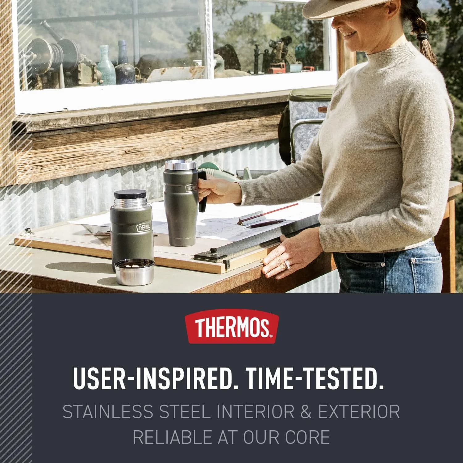 THERMOS Stainless King Travel Mug with Handle 16oz (473ml) | Leak-Proof, Dishwasher Safe - view 5