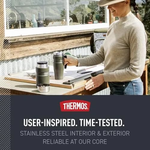 THERMOS Stainless King Travel Mug with Handle 16oz (473ml) | Leak-Proof, Dishwasher Safe thumbnail 5