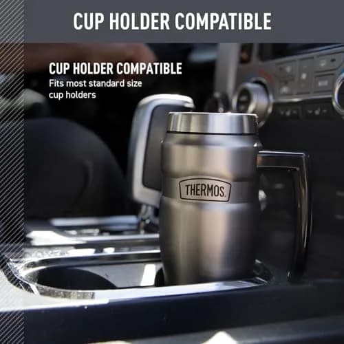THERMOS Stainless King Travel Mug with Handle 16oz (473ml) | Leak-Proof, Dishwasher Safe thumbnail 3
