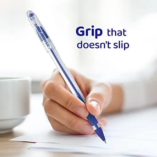 Cello Gripper Ball Pen Set Blue 25 Count (Pack of 25) | Smooth Ink Flow thumbnail 5