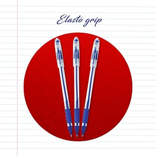 Cello Gripper Ball Pen Set Blue 25 Count (Pack of 25) | Smooth Ink Flow thumbnail 8