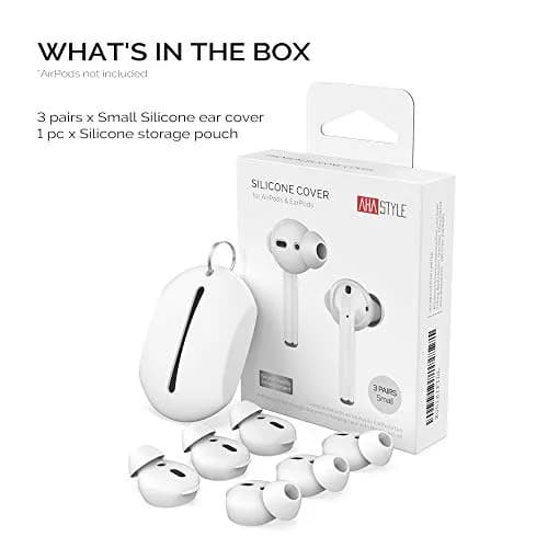 AHASTYLE 3 Pairs Small Silicone Ear Tips for AirPods & EarPods | Passive Noise Reduction thumbnail 8
