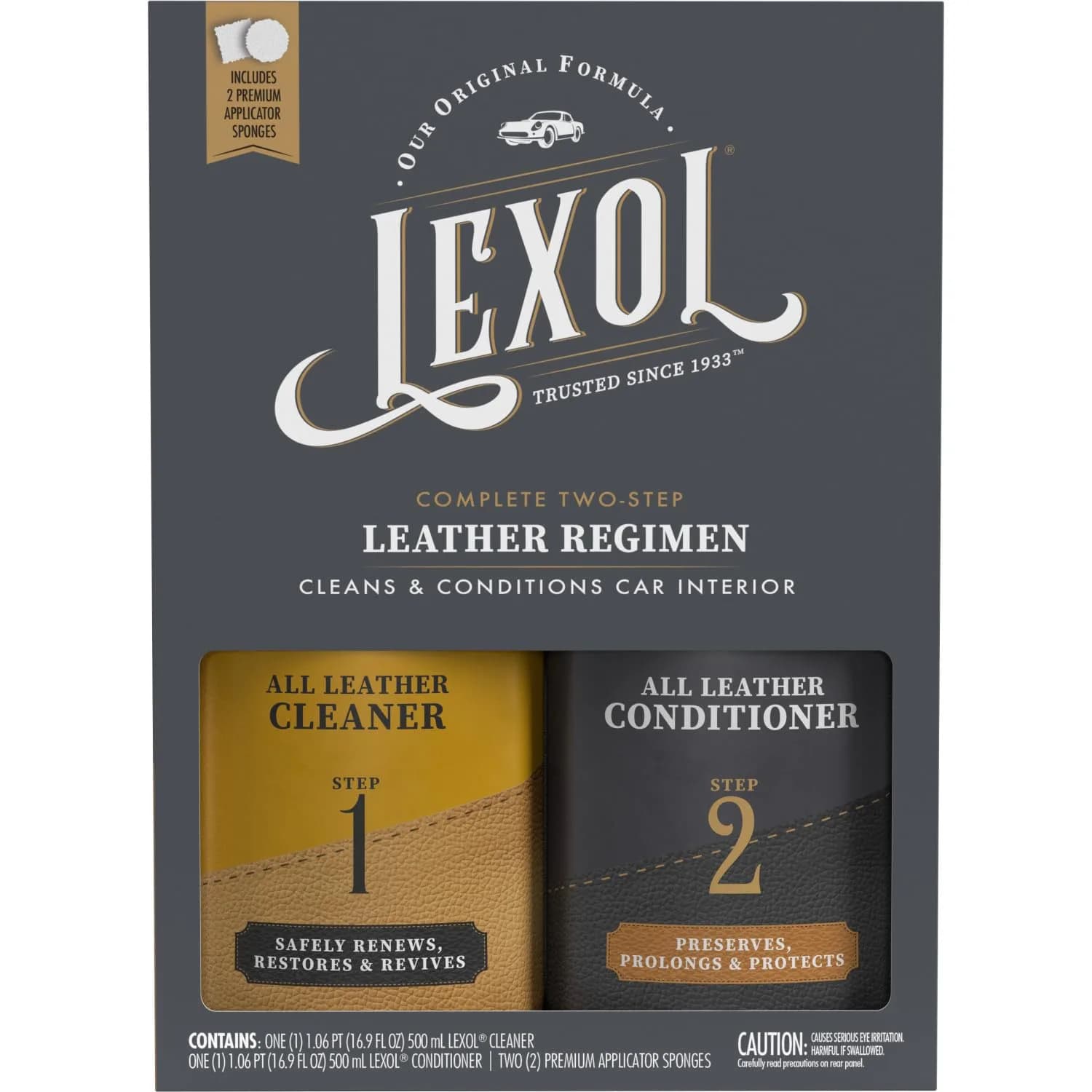 Lexol Leather Cleaner & Conditioner Kit | 473ml (16 Fl Oz) Each - view 7