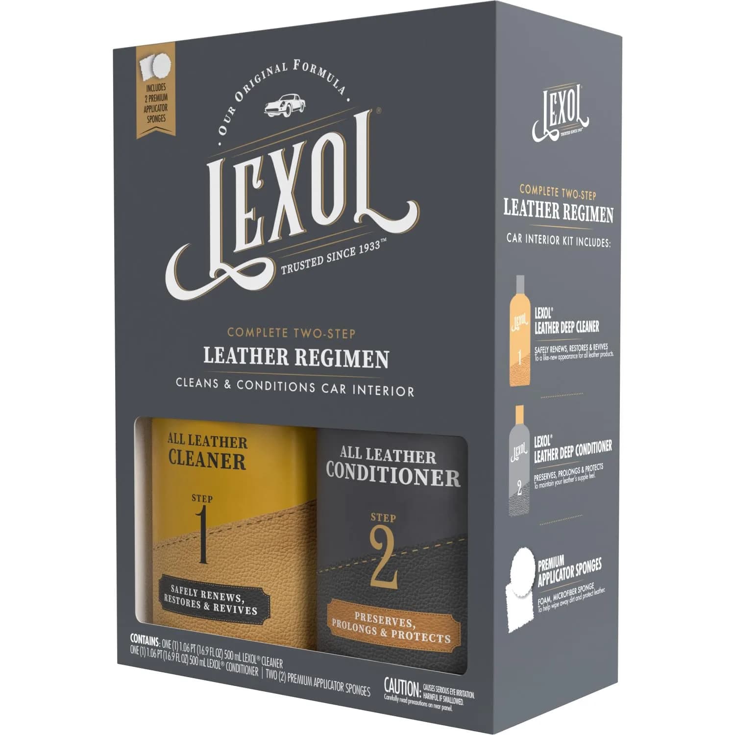 Lexol Leather Cleaner & Conditioner Kit | 473ml (16 Fl Oz) Each - view 8